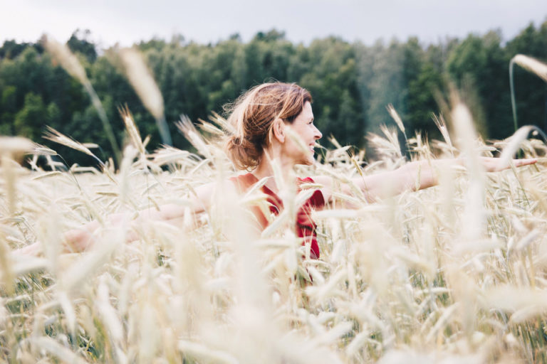 Woman Dancing In Field 1920X1280